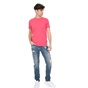 FUNKY BUDDHA-Ανδρική κοντομάνικη μπλούζα FUNKY BUDDHA ροζ