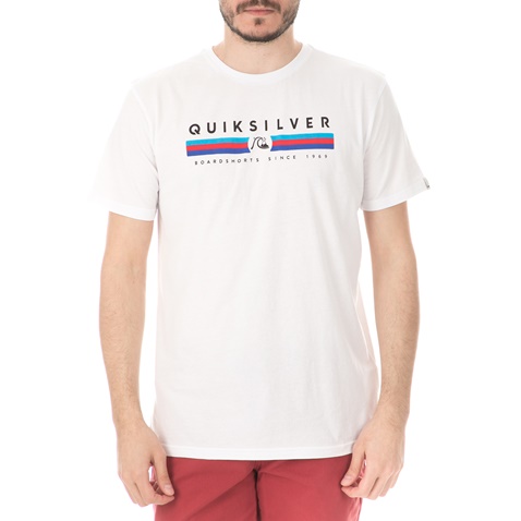QUIKSILVER-Ανδρική μπλούζα QUIKSILVER λευκή