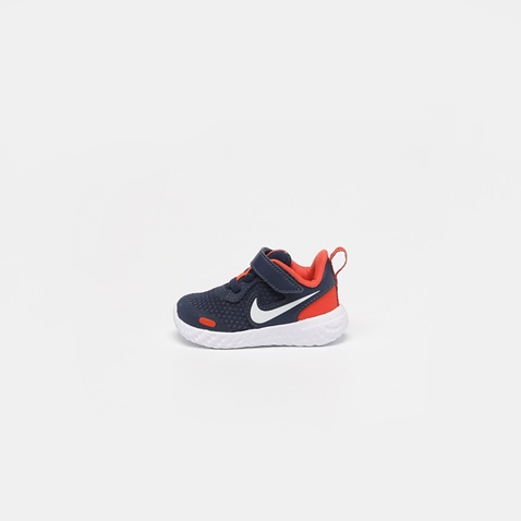 NIKE-Παιδικά αθλητικά παπούτσια BQ5673 NIKE REVOLUTION 5 (TDV) μπλε πορτοκαλί