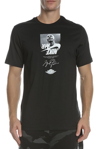NIKE-Ανδρικό t-shirt NIKE J SS CTN THE MAN CREW μαύρο