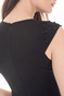 BYBLOS-Γυναικείο μίνι φόρεμα BYBLOS TUBINO PUNTO MILANO μαύρο