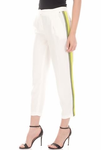 BYBLOS-Γυναικείο παντελόνι BYBLOS SMOKE λευκό