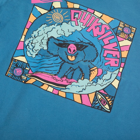 QUIKSILVER-Παιδική κοντομάνικη μπλούζα QUIKSILVER SURFING KOALA μπλε