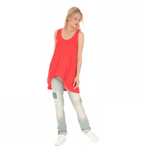 DEVERGO JEANS-Γυναικεία μπλούζα DEVERGO JEANS κόκκινη
