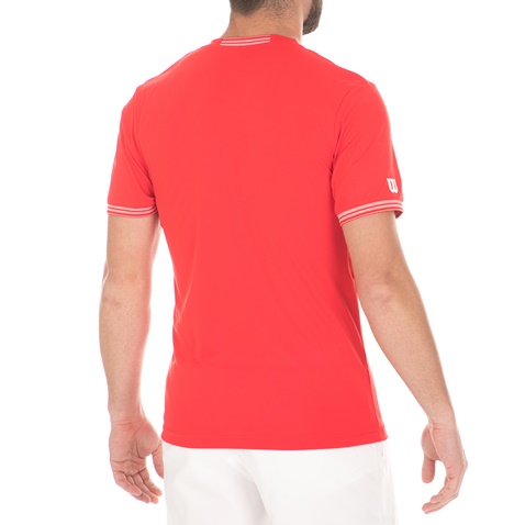 WILSON-Ανδρική μπλούζα WILSON  M TEAM SOLID CREW  κόκκινη