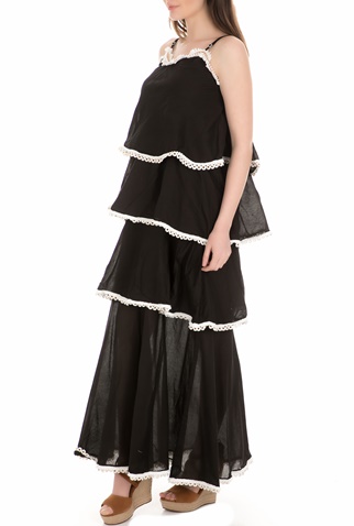GOOSHWA-Γυναικείο φόρεμα GOOSHWA μαύρο