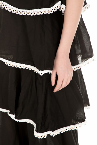 GOOSHWA-Γυναικείο φόρεμα GOOSHWA μαύρο