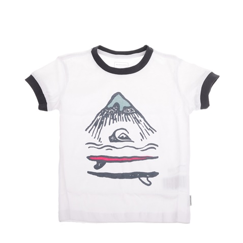 QUIKSILVER-Παιδική κοντομάνικη μπλούζα QUIKSILVER BYRON BOOGIE λευκό