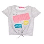 SAM 0-13-Παιδική κοντομάνικη μπλούζα με δέσιμο SAM 0-13 γκρι