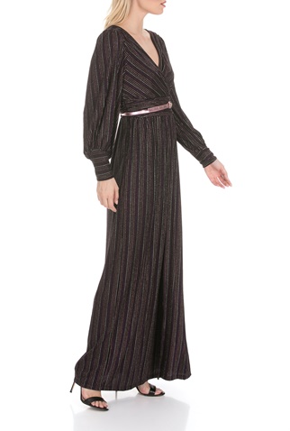 NENETTE-Γυναικείο μάξι φόρεμα NENETTE ALCIDE ριγέ