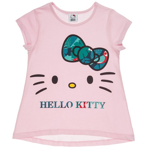 HELLO KITTY-Παιδική κοντομάνικη μπλούζα για κορίτσια HELLO KITTY ροζ