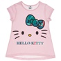 HELLO KITTY-Παιδική κοντομάνικη μπλούζα για κορίτσια HELLO KITTY ροζ