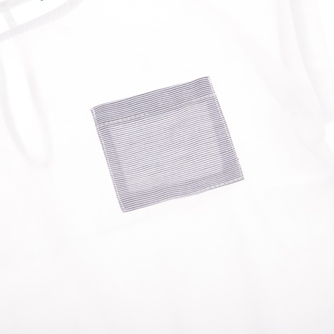 YELLOWSUB-Παιδική κοντομάνικη cropped μπλούζα YELLOWSUB OXYGEN BLUE λευκή