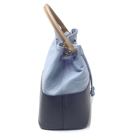 CHANIOTAKIS-Γυναικεία τσάντα ώμου CHANIOTAKIS NOTARO CHERVO μπλε