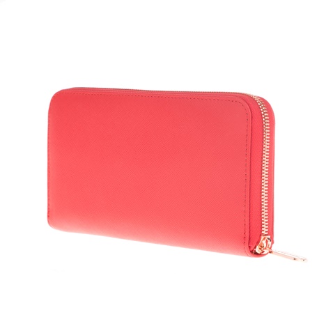 FOLLI FOLLIE-Γυναικείο πορτοφόλι με φερμουάρ FOLLI FOLLIE κόκκινο