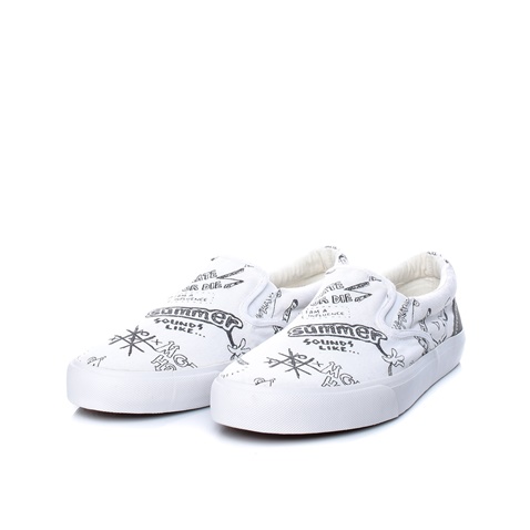 PEPE JEANS-Ανδρικά παπούτσια PEPE JEANS  HARRY SLIP ON λευκά