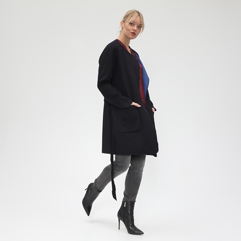 BOSS-Γυναικείο παλτό διπλής όψης BOSS ORIGA2 μαύρο μπλε