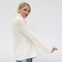 BOSS-Γυναικείο πουλόβερ BOSS CASUAL IKALLAH λευκό