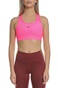 NIKE-Γυναικείο αθλητικό μπουστάκι NIKE SWOOSH BRA PAD ροζ