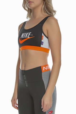 NIKE-Γυναικείο αθλητικό μπουστάκι NIKE MED PAD μαύρο