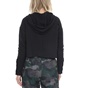 NIKE-Γυναικεία cropped φούτερ μπλούζα NIKE YOGA LUXE CROPPED HOODIE μαύρη