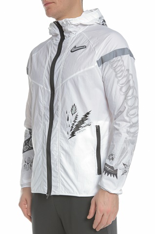 NIKE-Ανδρικό jacket NIKE WILD RUN WR JKT λευκό