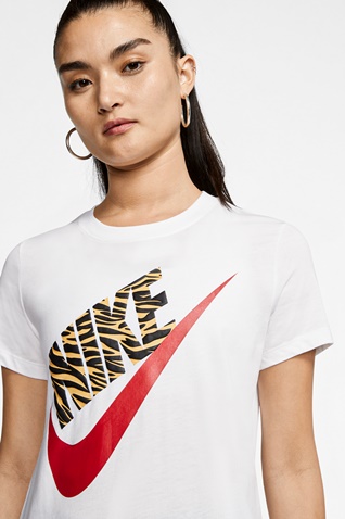 NIKE-Γυναικείο t-shirt ΝΙΚΕ PREP FUTURA 1 λευκό