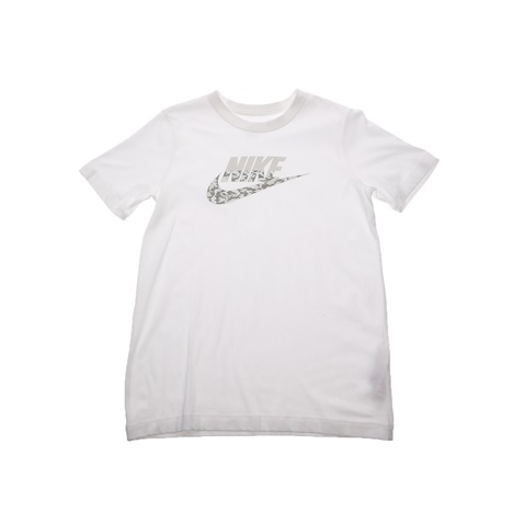 NIKE-Παιδική κοντομάνικη μπλούζα NIKE SW TEE FUTURA CAMO λευκή
