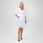 BOSS-Γυναικείο mini φόρεμα BOSS Abroidita λευκό
