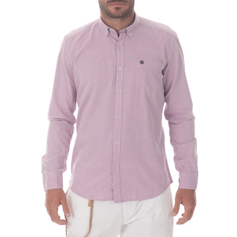 DORS-Ανδρικό πουκάμισο Dors μοβ