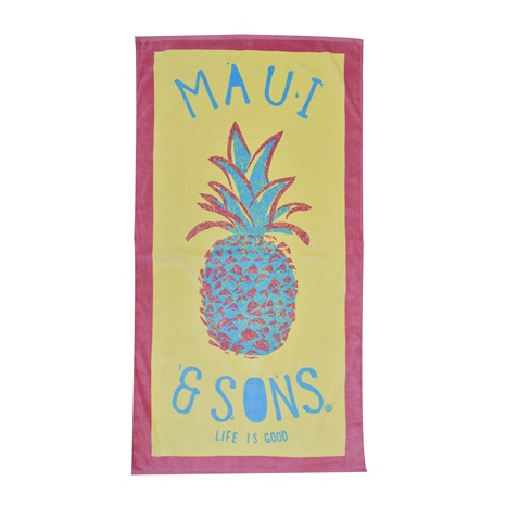MAUI & SONS-Πετσέτα θαλάσσης MAUI & SONS κίτρινη