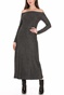 RELIGION-Γυναικείο maxi φόρεμα RELIGION MODERN DRESS γκρι