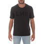 LEVI'S-Ανδρική κοντομάνικη μπλούζα LEVI'S L8 μαύρη
