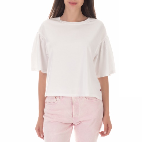 LEVI'S-Γυναικεία κοντομάνικη μπλούζα LEVI'S MADDIE TEE λευκή