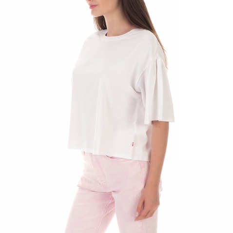 LEVI'S-Γυναικεία κοντομάνικη μπλούζα LEVI'S MADDIE TEE λευκή