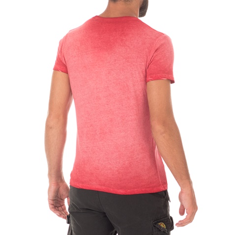 DEVERGO JEANS-Ανδρική μπλούζα DEVERGO JEANS κόκκινη