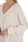 LA DOLLS-Γυναικείο πουλόβερ LA DOLLS λευκό