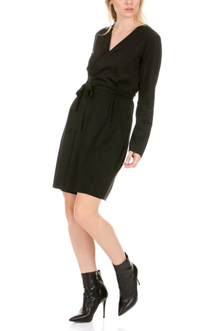 LA DOLLS-Γυναικείο φόρεμα LA DOLLS SKIN DRESS μαύρο