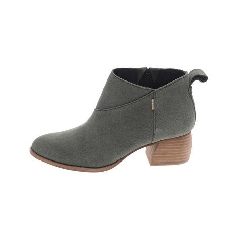 TOMS-Γυναικεία ankle boots TOMS DUSTY OLIVE SUEDE WM LELNI BOT λαδί