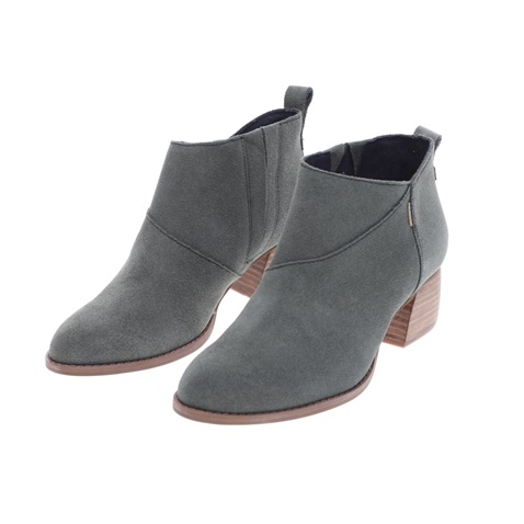 TOMS-Γυναικεία ankle boots TOMS DUSTY OLIVE SUEDE WM LELNI BOT λαδί