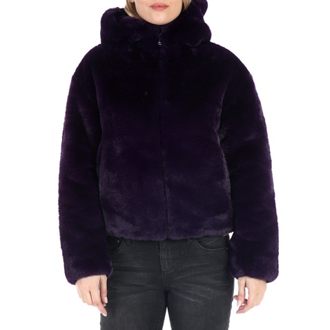 TAVUS-Γυναικείο γούνινο jacket TAVUS μοβ