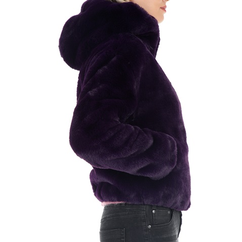 TAVUS-Γυναικείο γούνινο jacket TAVUS μοβ