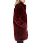 TAVUS-Γυναικείο γούνινο παλτό TAVUS κόκκινο