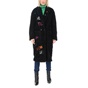 FRONTSTREET-Γυναικείο γούνινο παλτό FRONTSTREET μαύρο
