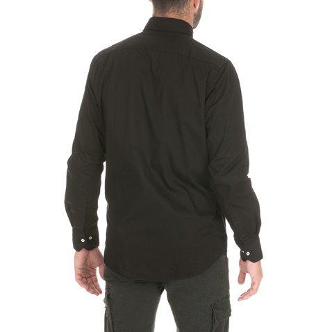 DORS-Ανδρικό μακρυμάνικο πουκάμισο DORS μαύρο