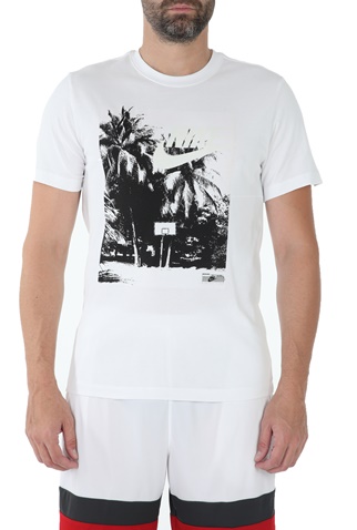 NIKE-Ανδρικό t-shirt NIKE BEACH UV λευκό