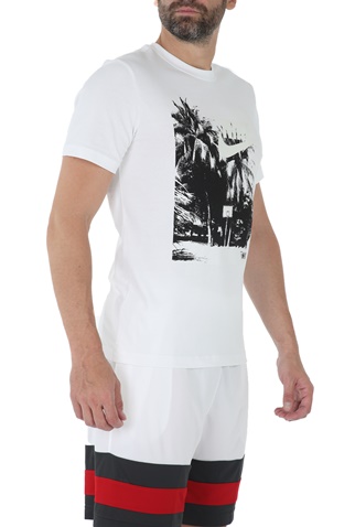 NIKE-Ανδρικό t-shirt NIKE BEACH UV λευκό