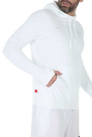 NIKE-Ανδρική μπλούζα φούτερ NIKE GFA FLC PO HOOD λευκή