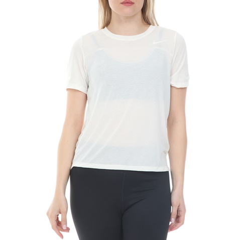 NIKE-Γυναικεία μπλούζα NIKE ICNCLSH TOP SS BEST λευκή