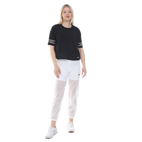 NIKE-Γυναικεία cropped μπλούζα NIKE NP TOP SS GRX SU20 μαύρη